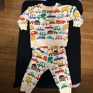 Cars + Construction vehicle sweatsuit